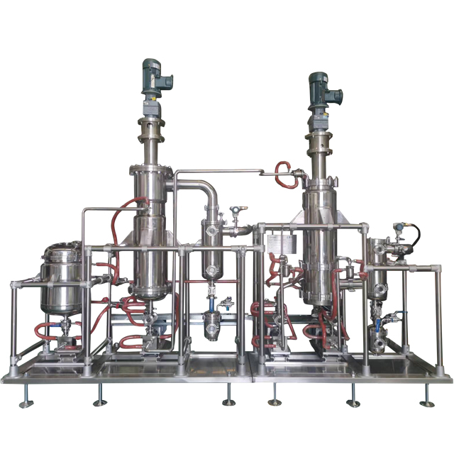 Dual Stage Stainless Steel Wiped Thin Film Molecular Distillation