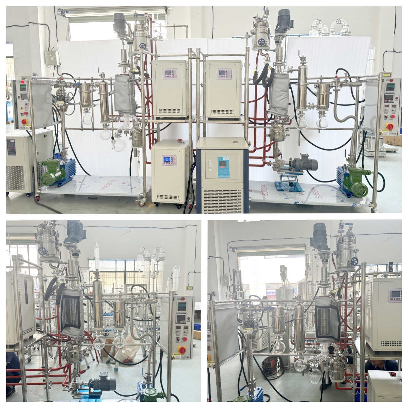 dual stage molecular distillation