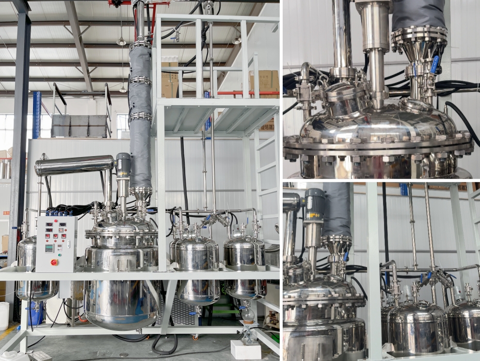 500L Stainless Steel Fractional Distillation Equipment Delivered to Chile 500L精馏釜出货智利
