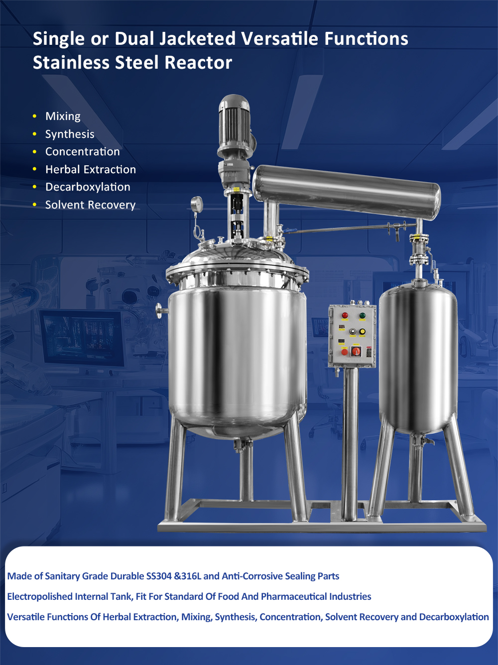 stainless steel reactor