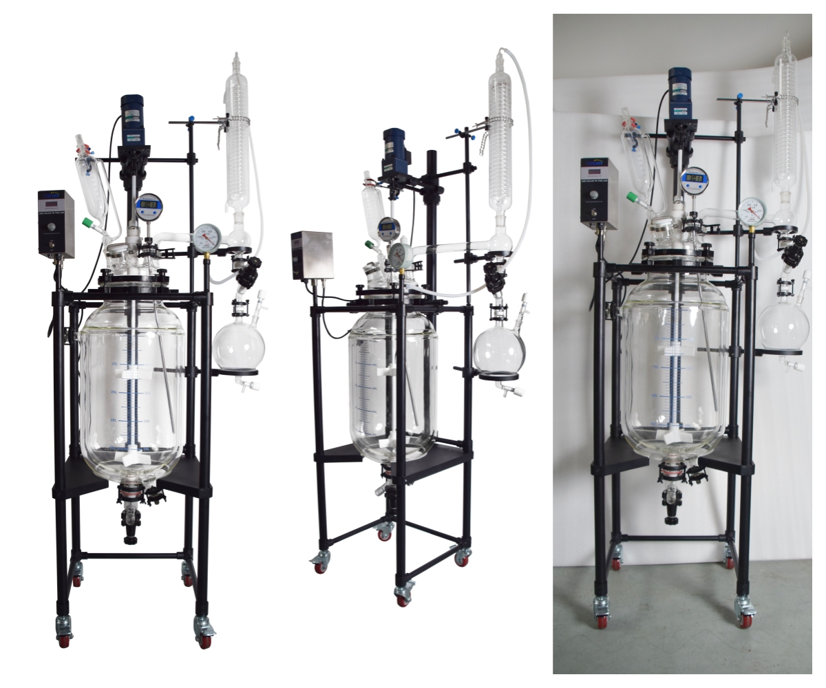 PTFE coated glass reactor