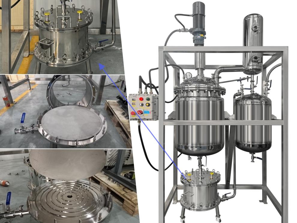 200l Stainless Steel Crystallization  Filter Reactor Designed For 