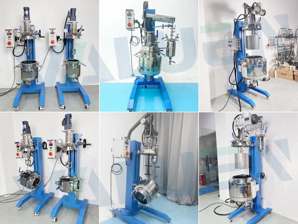 Global Reach of Versatile Solutions: Stainless Steel Lifting & Rotating Jacketed Reactors