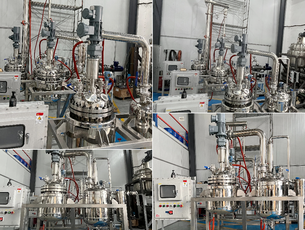 Second Batch of Six Sets Stainless Steel Fraction Distillation Equipment Shipped – PLC-Controlled 50L & 100L Models